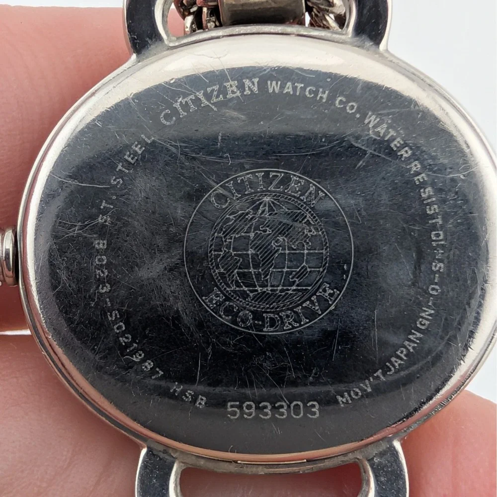 Citizen Eco-Drive B023-S021987 MOP Guilloche Dial Women's Watch New Capacitor